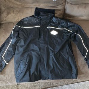 Harley Davidson rain jacket with reflective emblem size men’s XS